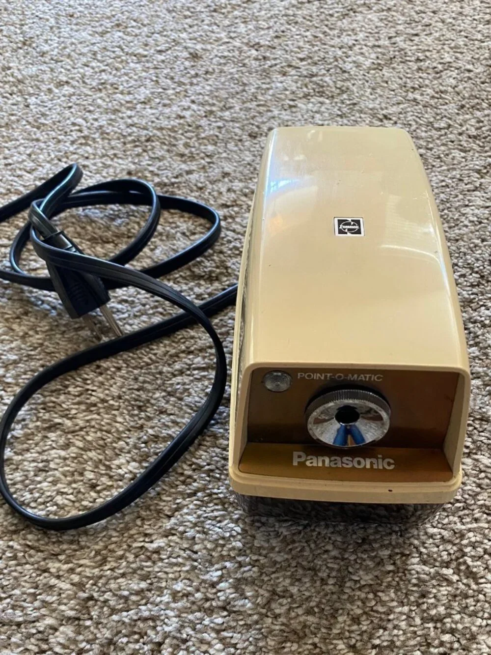 Vintage Panasonic Electric Pencil Sharpener KP-33 Point O Matic Japan Works Well